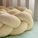 Set lenjerie pentru Patut Bebe din 6 piese Lion crem (12)
